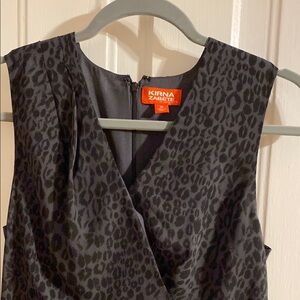 Kirna Zabête Black Leopard Print Dress